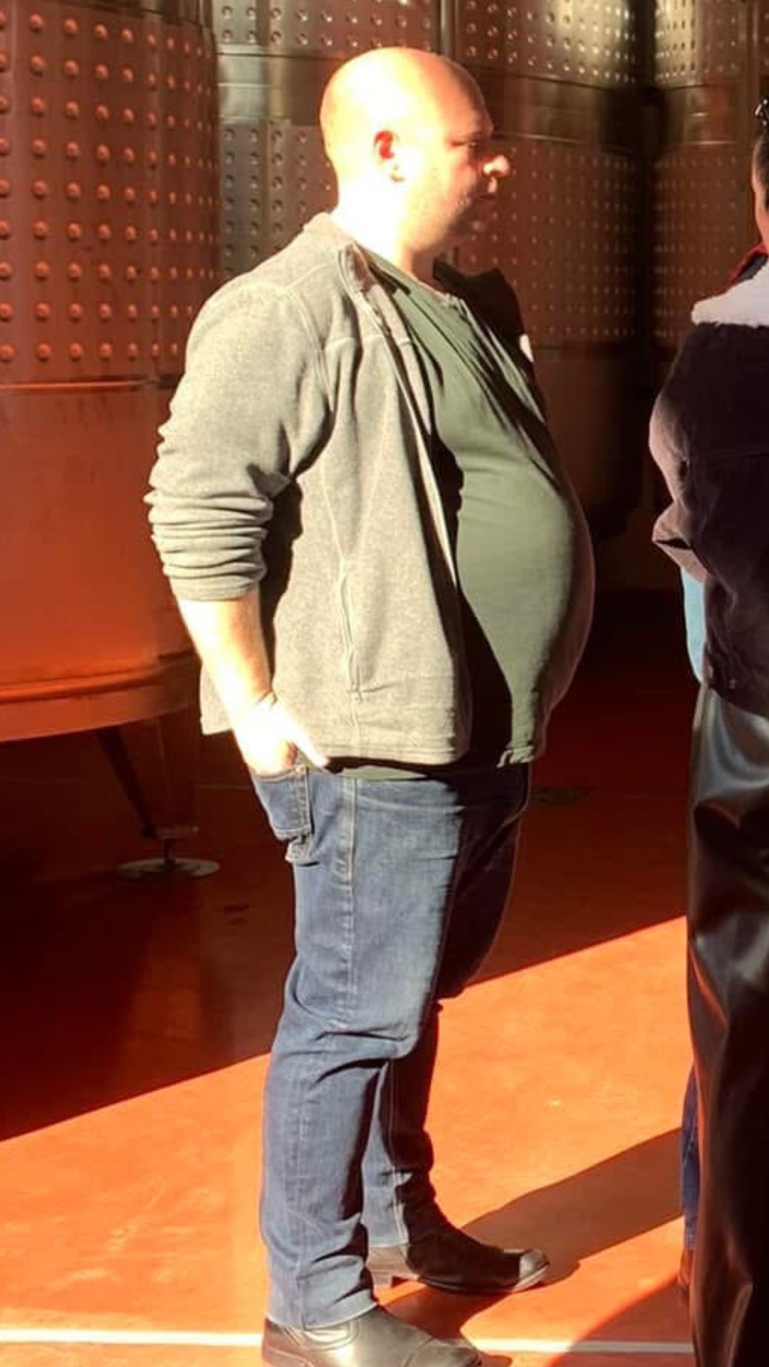 Nick when he had his fat suit at 125kg (280lbs)